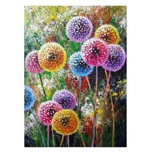 5D Diamond Crystals Dandelion New Canvas Art Paint by Numbers Kit Floral